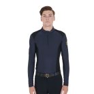Equestro Férfi slim fit hosszúujjú edző póló