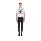 Equestro Férfi slim fit póló lovas mintával