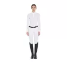 Női slim fit pólógalléros ing ráncolt pamuttal