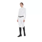 Női slim fit póló ing plissé pamutból