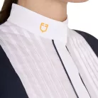 Női karcsú szabású póló, plisszelt pamut