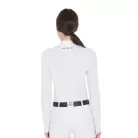 Női slim fit póló technikai anyagból