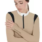 Női slim fit póló technikai anyagból