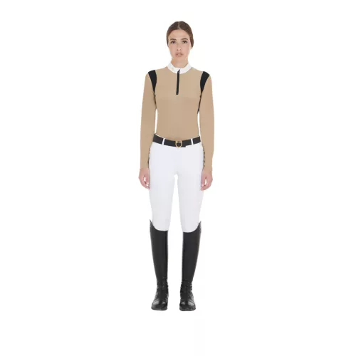 Női slim fit póló technikai anyagból