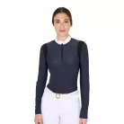 Női slim fit póló technikai anyagból