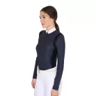 Női slim fit póló technikai anyagból