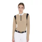 Női slim fit póló technikai anyagból
