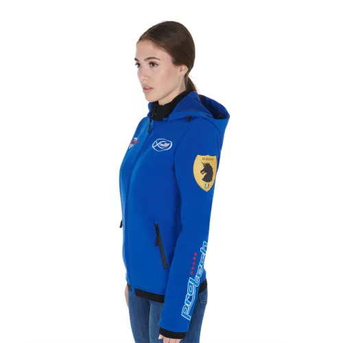 Unisex többszörös logós fleece softshell dzseki
