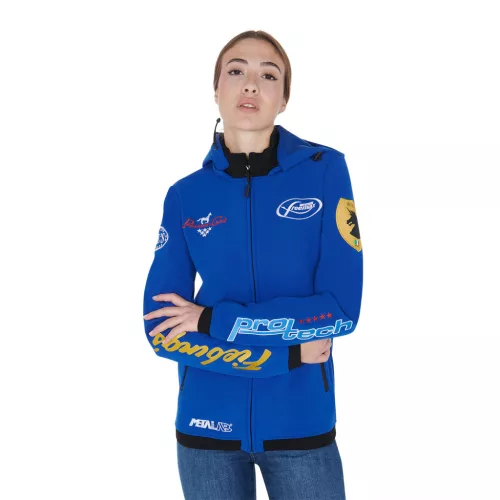 Unisex többszörös logós fleece softshell dzseki