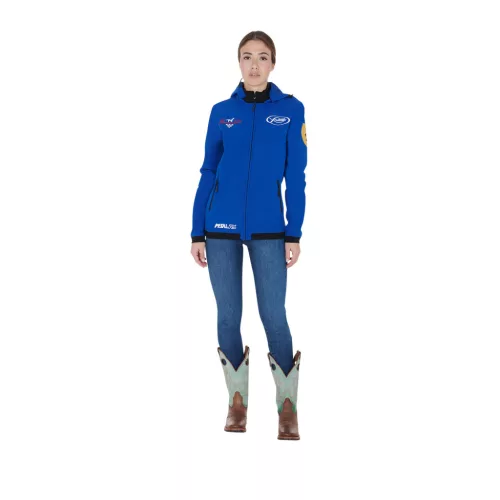 Unisex többszörös logós fleece softshell dzseki