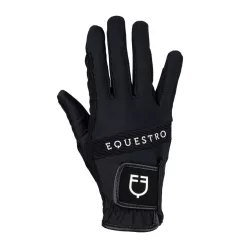 Többszínű logós technikai anyagú kesztyű