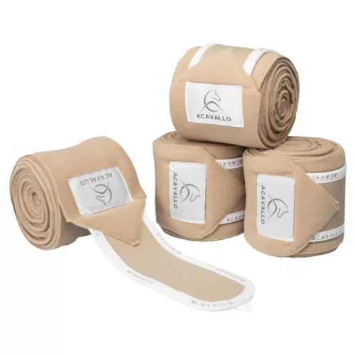 Antipilling polár fásli (4 db), one size, homok/fehér
