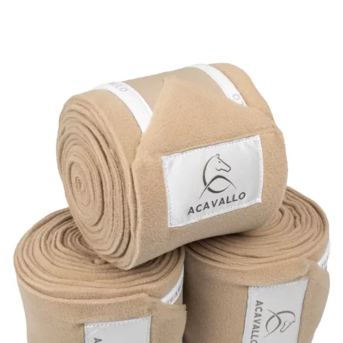 Antipilling polár fásli (4 db), one size, homok/fehér