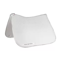   Acavallo Bamboo Silicone Grip díjlovas nyeregalátét, Full, fehér