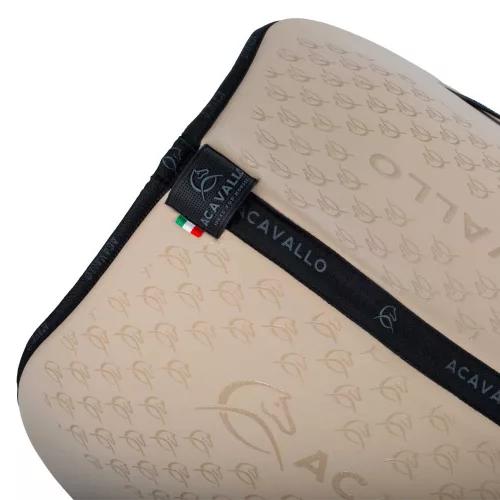 Acavallo Bamboo Silicone Grip díjlovas nyeregalátét - bézs