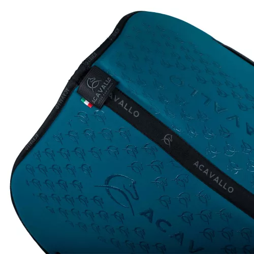 Acavallo Bamboo Silicone Grip ugró nyeregalátét - petrolkék