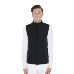Equestro Férfi slim fit mellény technikai anyagból