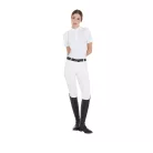 Női slim fit versenypóló ing gombokkal