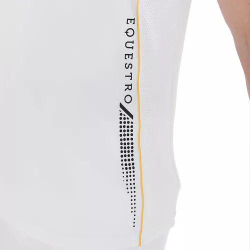 Férfi slim fit póló technikai anyagból, pipával