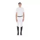 Férfi slim fit póló technikai anyagból