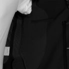 Férfi versenyzakó, három gombos, perforált anyagból