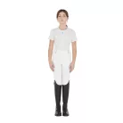 Lányok karcsú, tapadó leggings logo-val