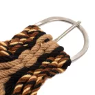 Mohair heveder középső bőr megerősítéssel