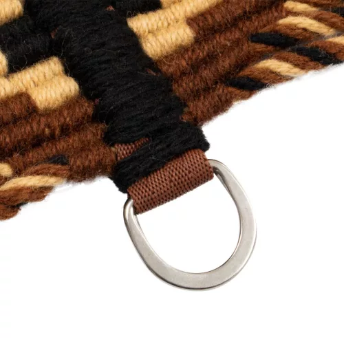 Mohair heveder középső bőr megerősítéssel