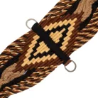 Mohair heveder középső bőr megerősítéssel