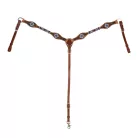 Mellkasi pánt kék gyémánt díszítéssel