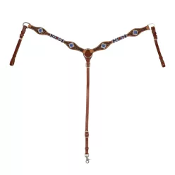 Mellkasi pánt kék gyémánt díszítéssel