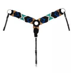 Kereszt mintás mohair mellszíj