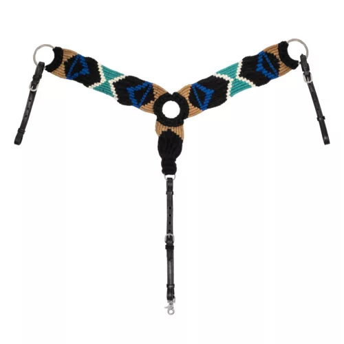 Kereszt mintás mohair mellszíj