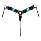 Kereszt mintás mohair mellszíj