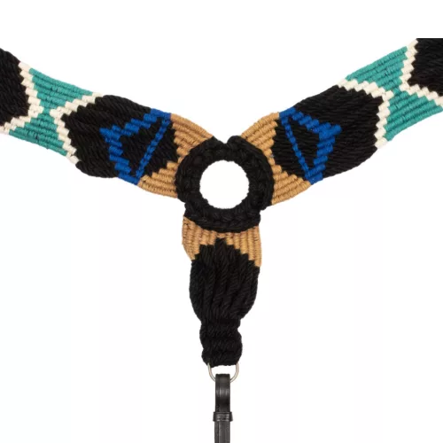 Kereszt mintás mohair mellszíj