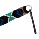 Kereszt mintás mohair mellszíj