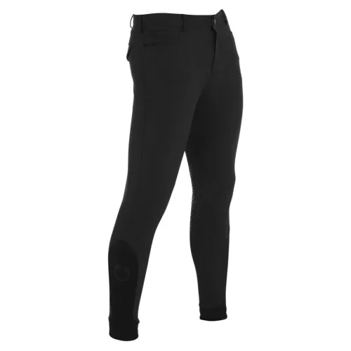 Férfi slim fit tapadó lovaglónadrág logóval