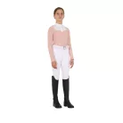 Lányok slim fit versenypóló strasszokkal