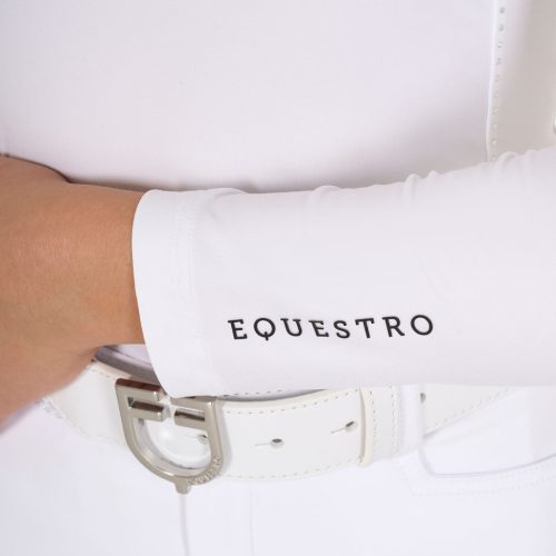 Lányok slim fit versenypóló strasszokkal