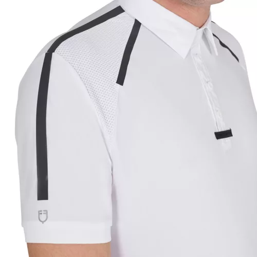 Férfi slim fit rövid ujjú verseny póló
