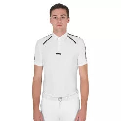Férfi slim fit rövid ujjú verseny póló