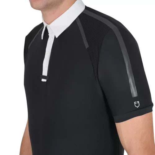 Férfi slim fit rövid ujjú verseny póló