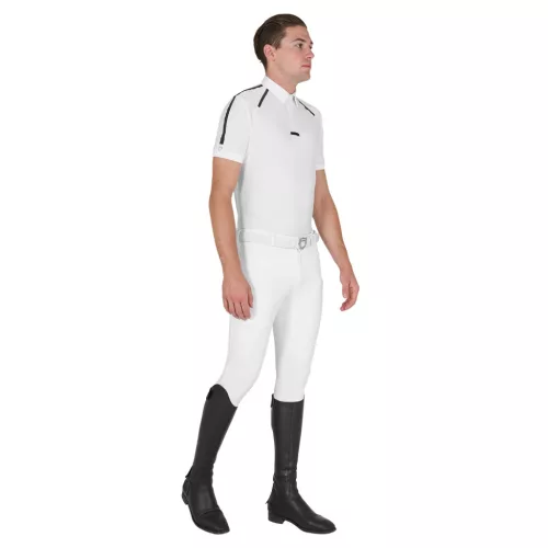 Férfi slim fit rövid ujjú verseny póló