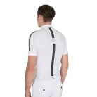 Férfi slim fit rövid ujjú versenypóló