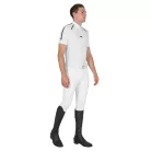 Férfi slim fit rövid ujjú versenypóló