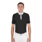 Férfi slim fit rövid ujjú verseny póló