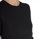 Equestro Női kereknyakú pulóver nyomott logóval