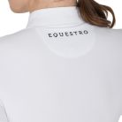 Equestro Slim Fit Buttons női hosszú ujjú versenying - fehér, S