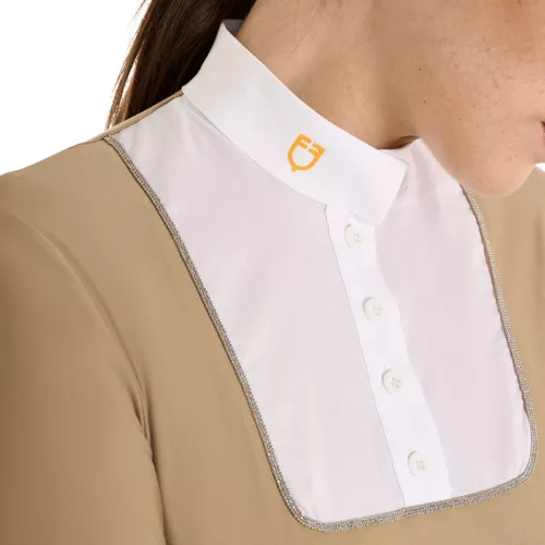 Női slim fit gombos versenypolo