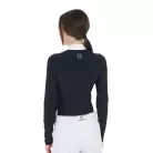 Női slim fit versenypóló strasszokkal